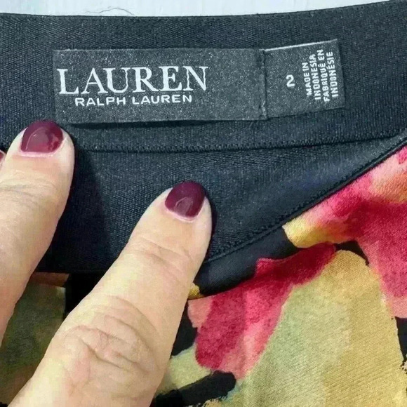 Ralph Lauren Satin Charmeuse Midi Skirt Size 2 - Picture 5 of 5